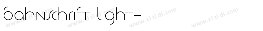 Bahnschrift Light字体转换